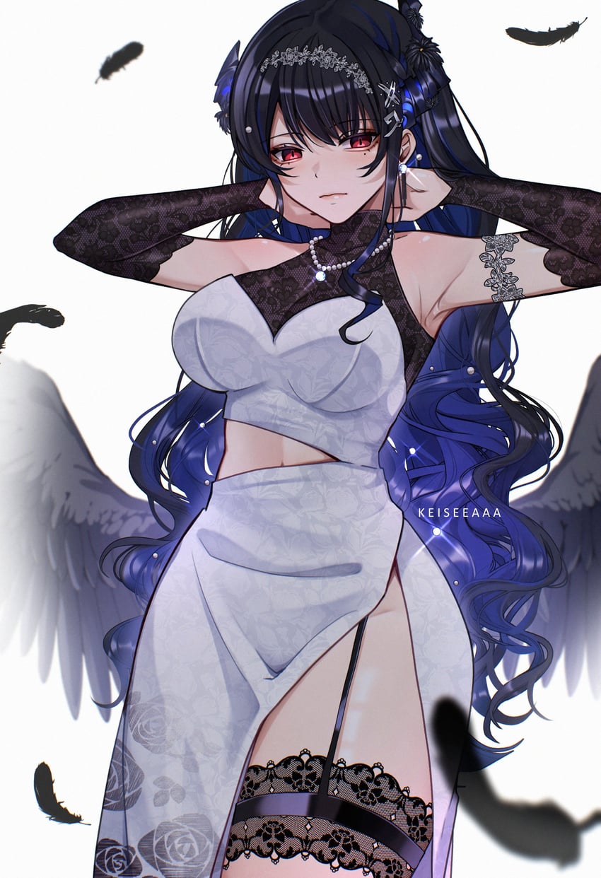 nerissa ravencroft (hololive and 1 more) drawn by keisea