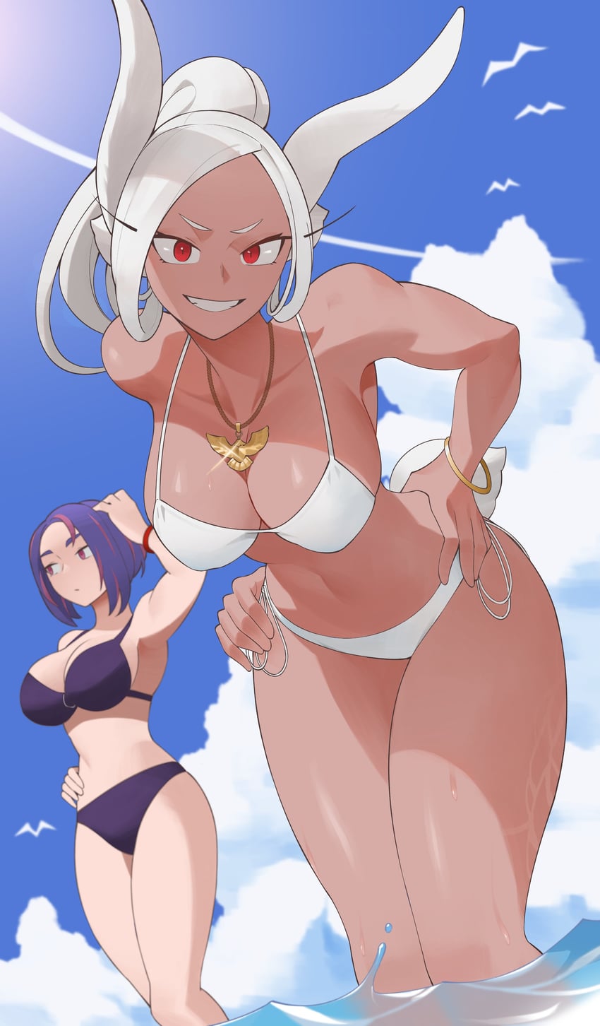 mirko and lady nagant (boku no hero academia) drawn by kopam