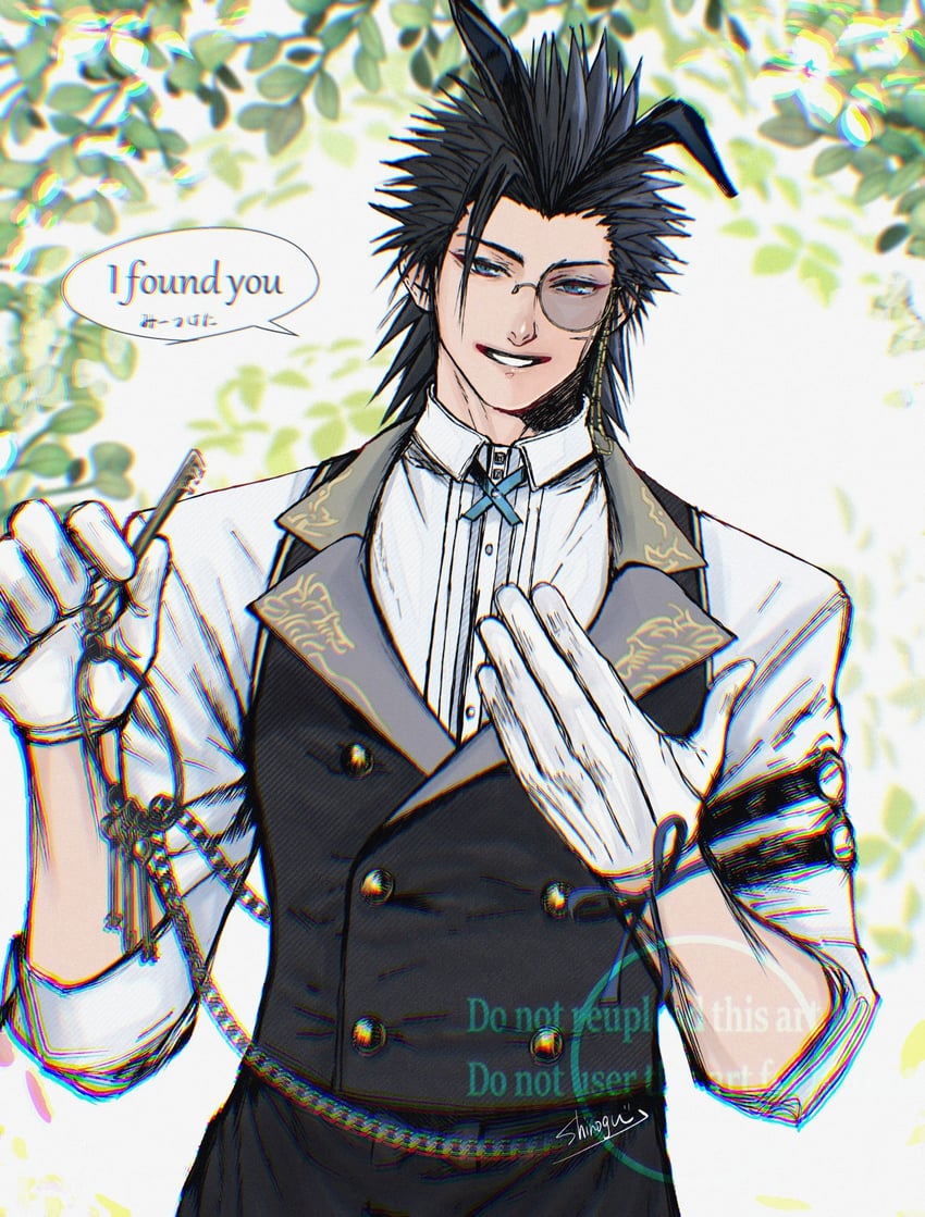 zack fair (final fantasy and 2 more) drawn by shinogu_r