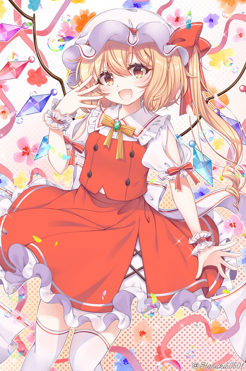 flandre scarlet (touhou) drawn by haruki_(colorful_macaron)