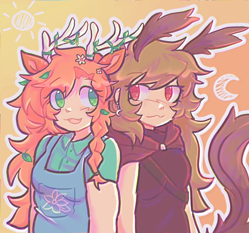 geminitay and pearlescentmoon (minecraft youtube and 2 more) drawn by solipses