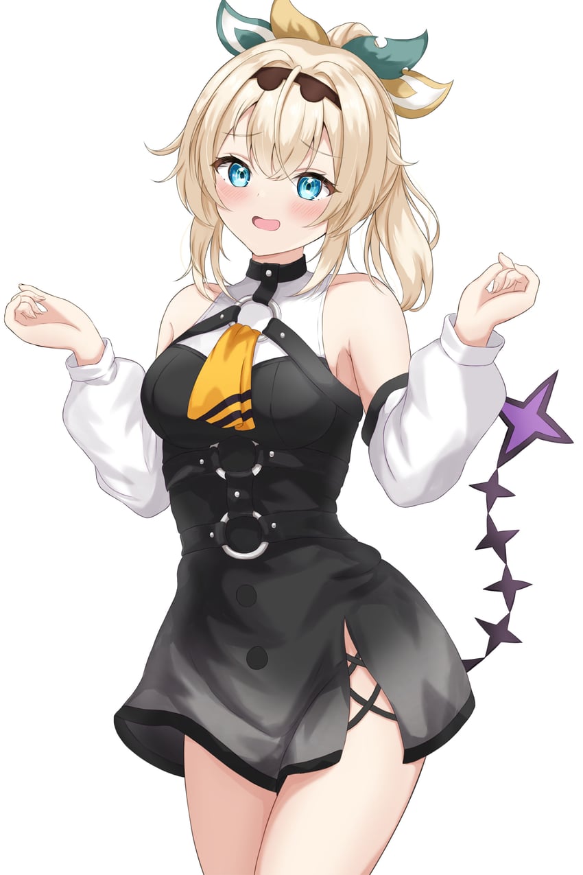 la+ darknesss and kazama iroha (hololive) drawn by rinkaa_(lovelive765pro2)