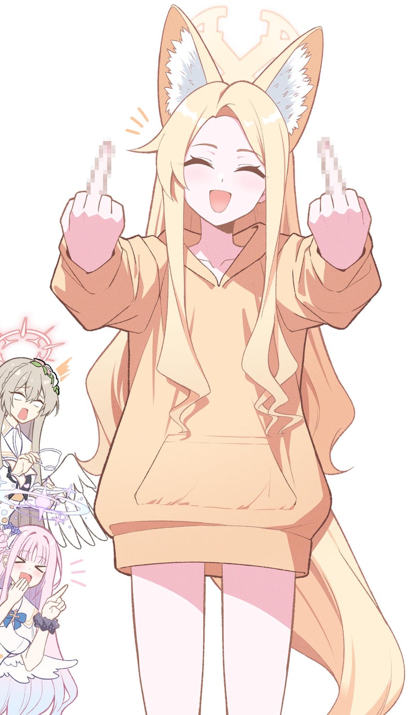sensei, mika, seia, and nagisa (blue archive and 1 more) drawn by reia_76