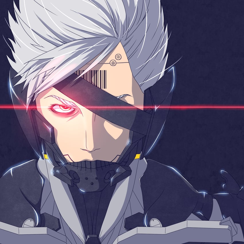 raiden (metal gear and 1 more) drawn by sera_(hitsuji_to_kitsune)
