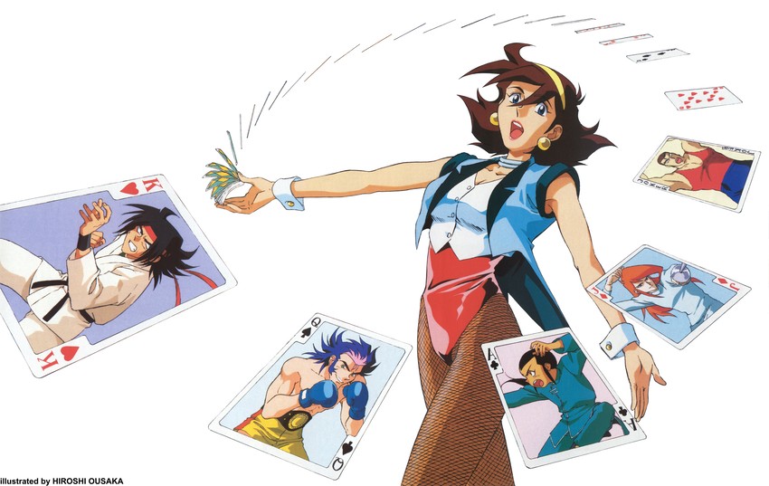 rain mikamura, domon kasshu, sai saici, argo gulskii, george de sand, and 1 more (gundam and 1 more) drawn by ousaka_hiroshi