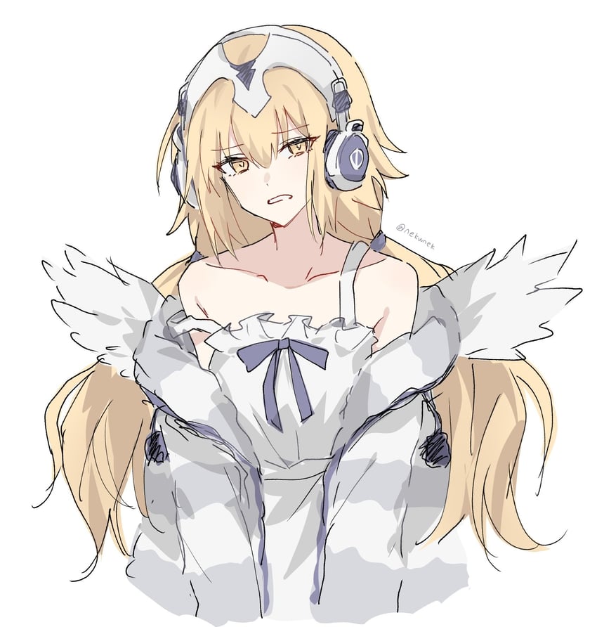 jeanne d'arc and metatron jeanne (fate and 1 more) drawn by nekwnek