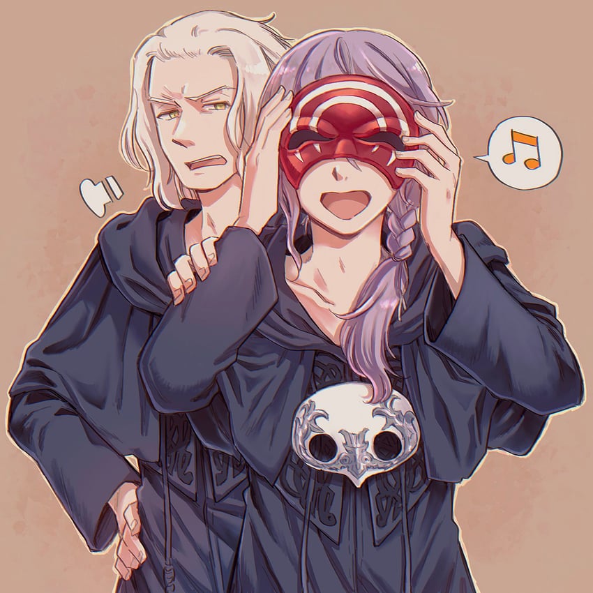 emet-selch and hythlodaeus (final fantasy and 1 more) drawn by radoge14