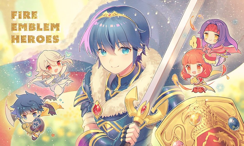 marth, celica, sanaki kirsch altina, ike, and male corrin (fire emblem and 6 more) drawn by 566zzz