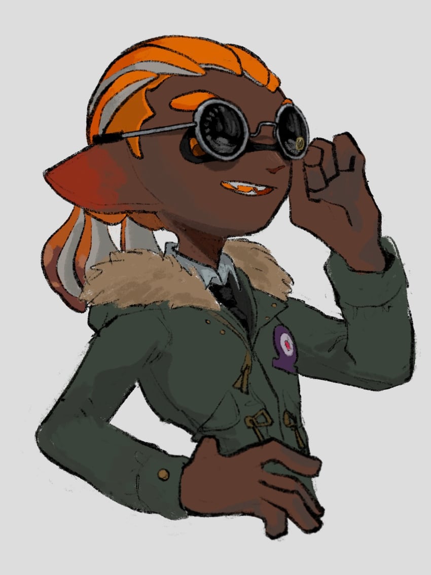 inkling player character and inkling boy (splatoon) drawn by hyper_chikuwabu