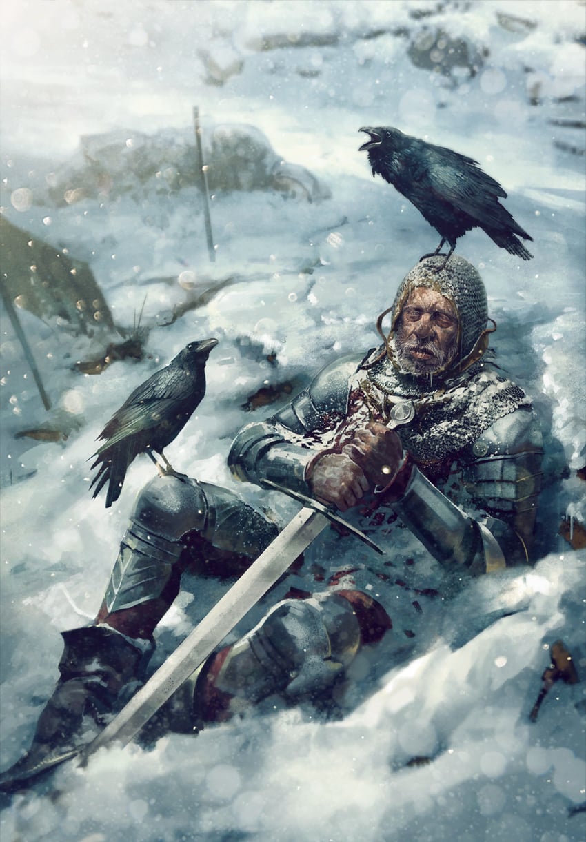the witcher and 1 more drawn by bartlomiej_gawel