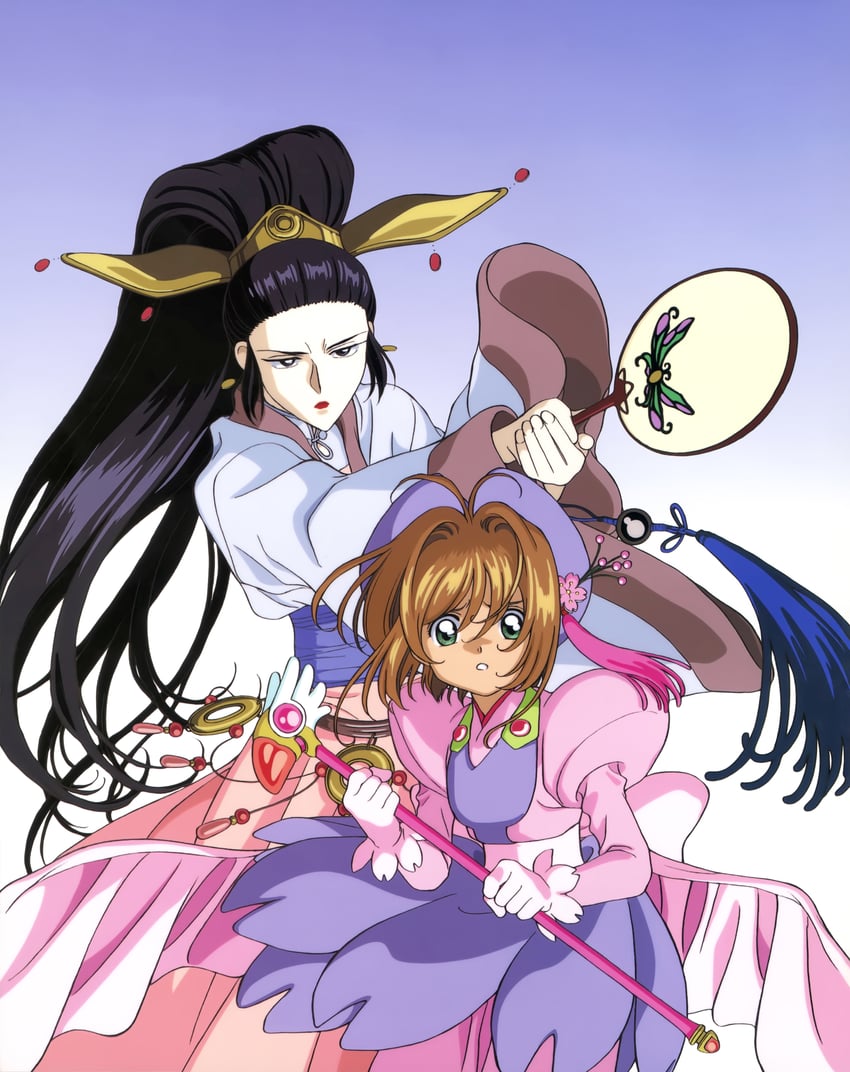 kinomoto sakura and li yelan (cardcaptor sakura) drawn by clamp_(circle)