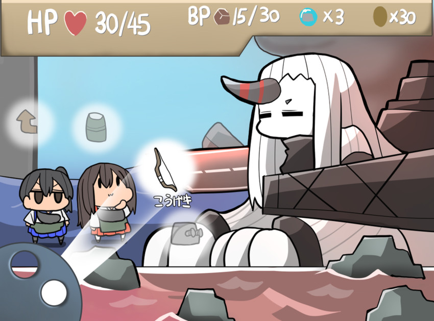 kaga, akagi, and seaport princess (kantai collection and 2 more) drawn by kakuzatou_(koruneriusu)
