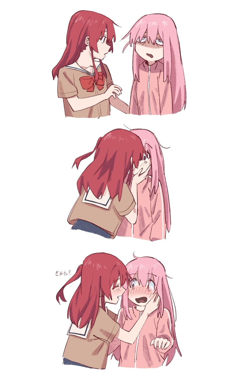 gotoh hitori and kita ikuyo (bocchi the rock!) drawn by egakuning