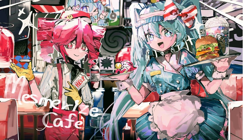 hatsune miku and kasane teto (vocaloid and 3 more) drawn by dangogirl35
