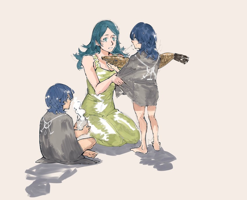 female byleth, male byleth, and sitri (fire emblem and 1 more) drawn by yourfreakyneighbourh
