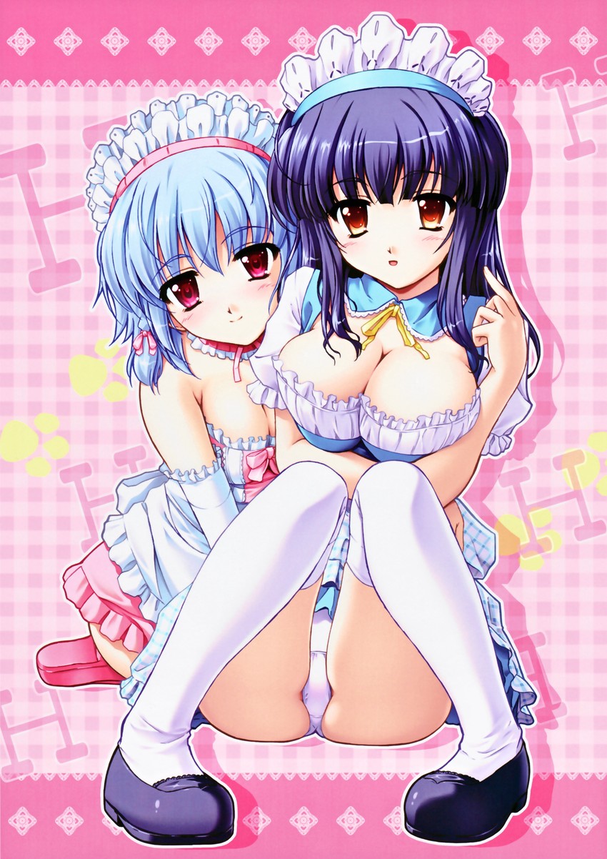 yoake eimu and shiragami kikuri (ayakashi and 1 more) drawn by toma_(asagayatei)