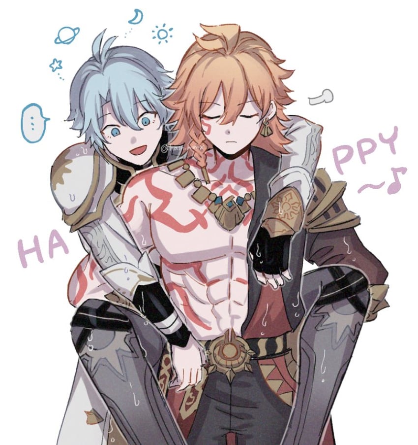 phainon and mydei (honkai and 1 more) drawn by ham_mmx