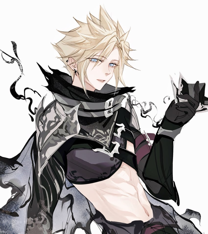 cloud strife (final fantasy and 2 more) drawn by wxdctc