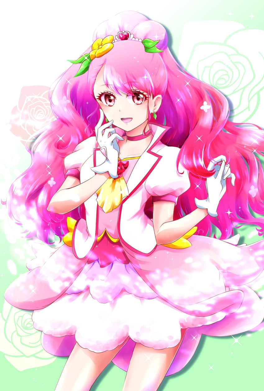 hanadera nodoka and cure grace (precure and 1 more) drawn by nita_(onakatohoppe)