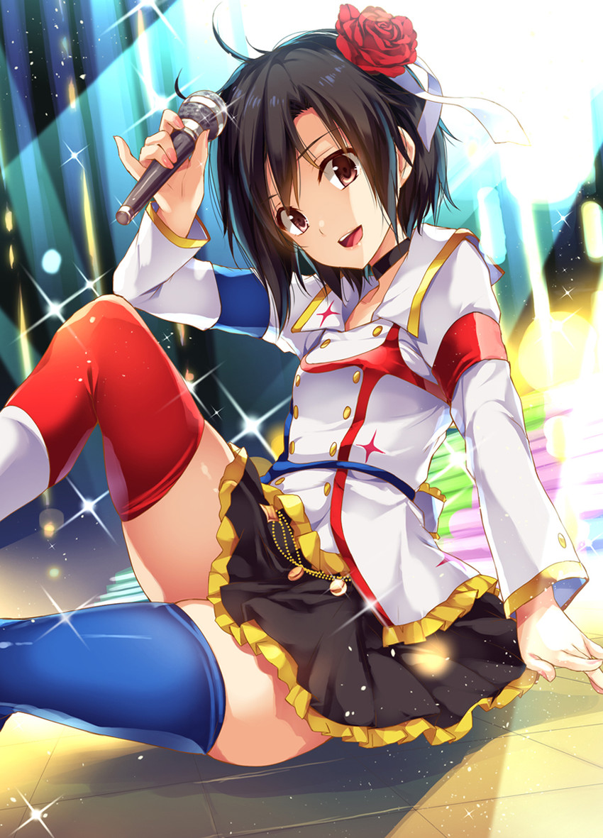kikuchi makoto (idolmaster and 2 more) drawn by monety