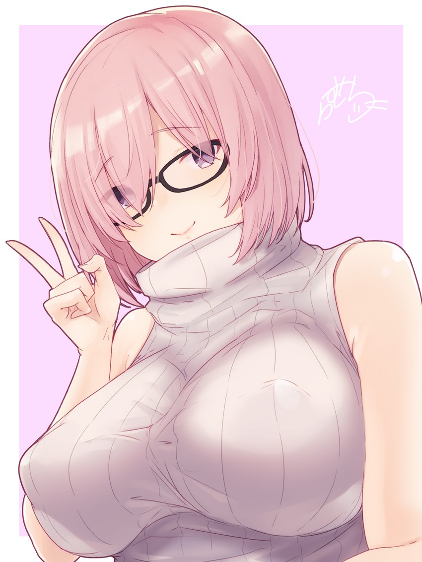 mash kyrielight (fate and 1 more) drawn by ramchi