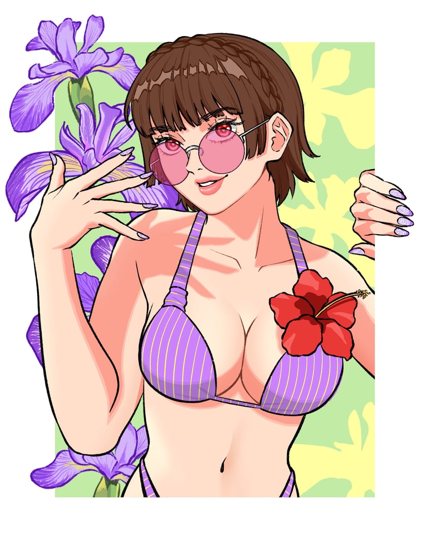 niijima makoto (persona and 1 more) drawn by version5art
