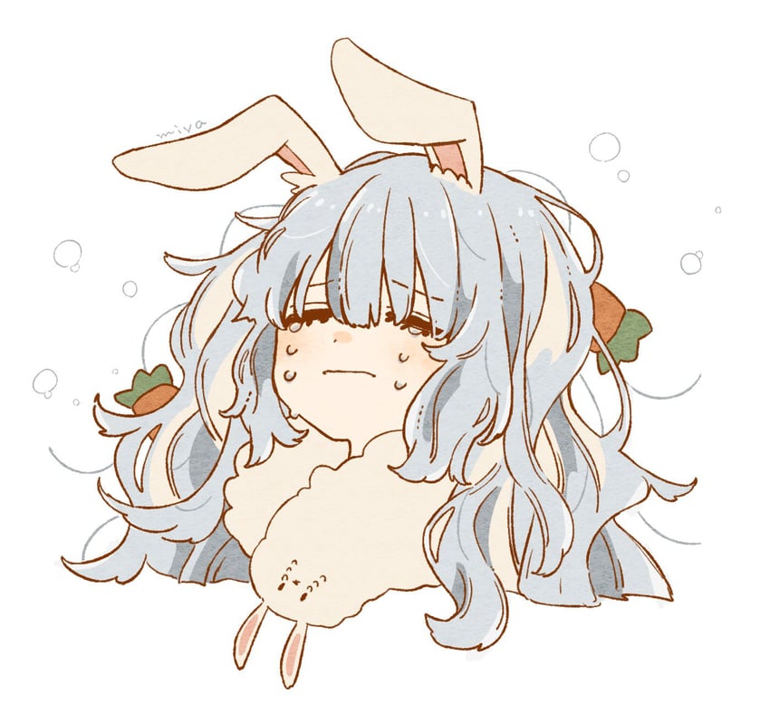 usada pekora and don-chan (hololive) drawn by traum38