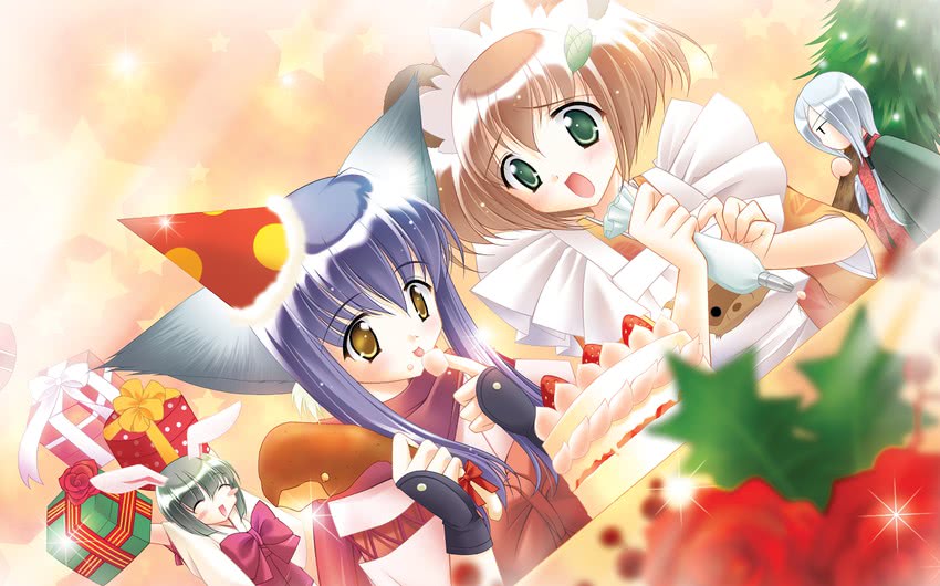 koma, min, iori, and chikage (tail tale) drawn by louis&visee