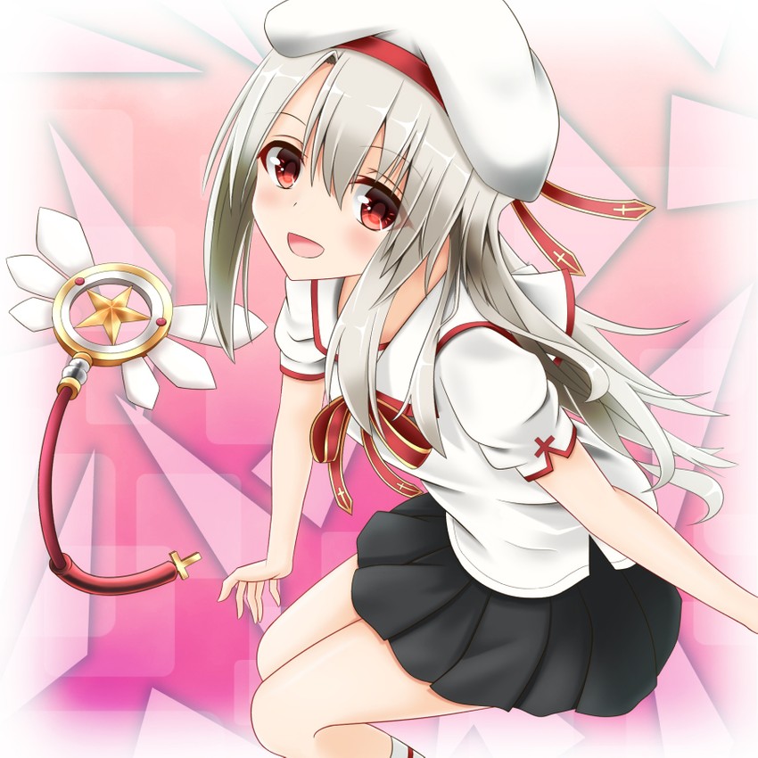 illyasviel von einzbern and magical ruby (fate and 1 more) drawn by santarou
