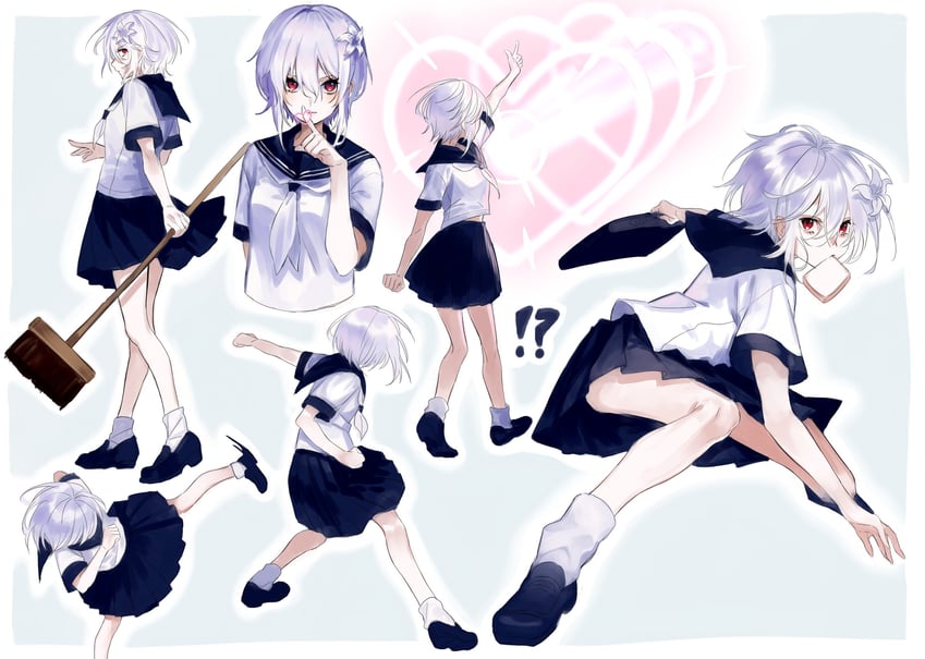 accelerator and suzushina yuriko (toaru majutsu no index) drawn by uonomesabu