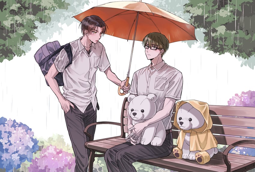 midorima shintarou and takao kazunari (kuroko no basuke) drawn by user_cpyz8833