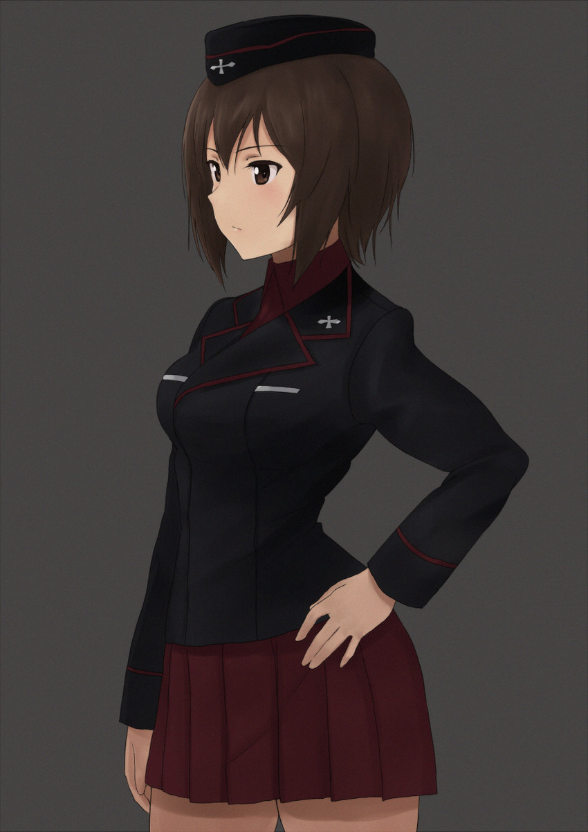nishizumi maho (girls und panzer) drawn by fuyube_gin_(huyube)