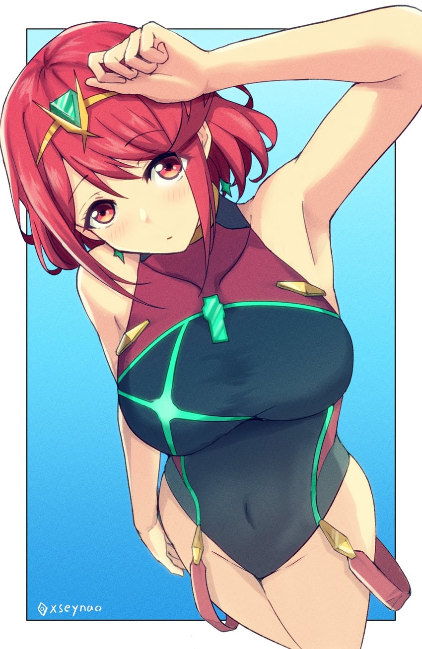 pyra (xenoblade chronicles and 1 more) drawn by mochimochi_(xseynao)