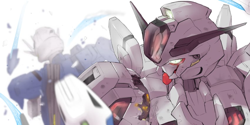gundam calibarn and gundam aerial rebuild (gundam and 1 more) drawn by ni~tsu_kashi
