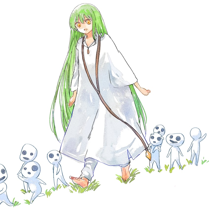 enkidu and kodama (fate and 2 more) drawn by himeko_(nico6v6pachi)