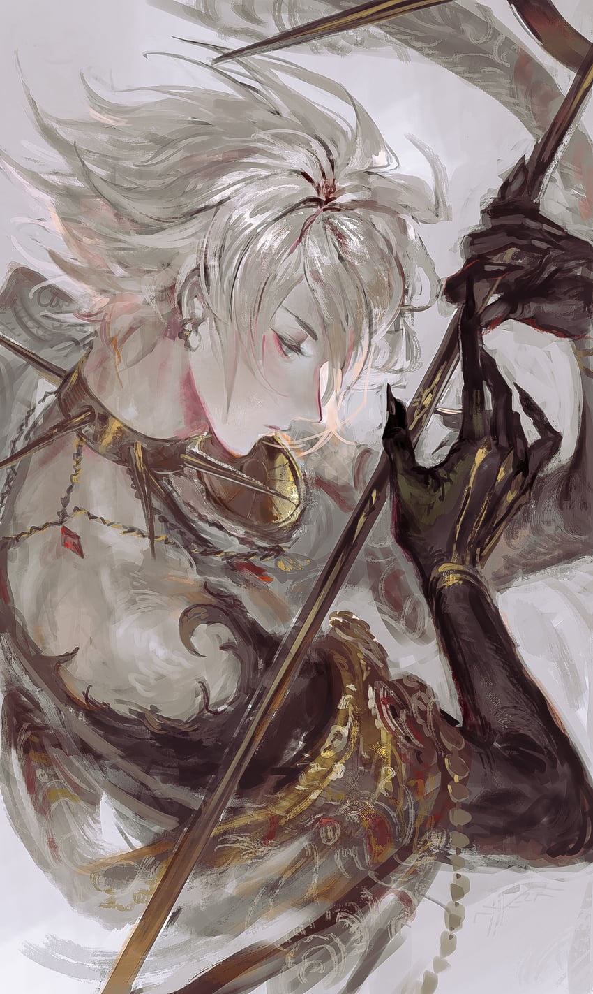 karna (fate and 2 more) drawn by egawa_akira