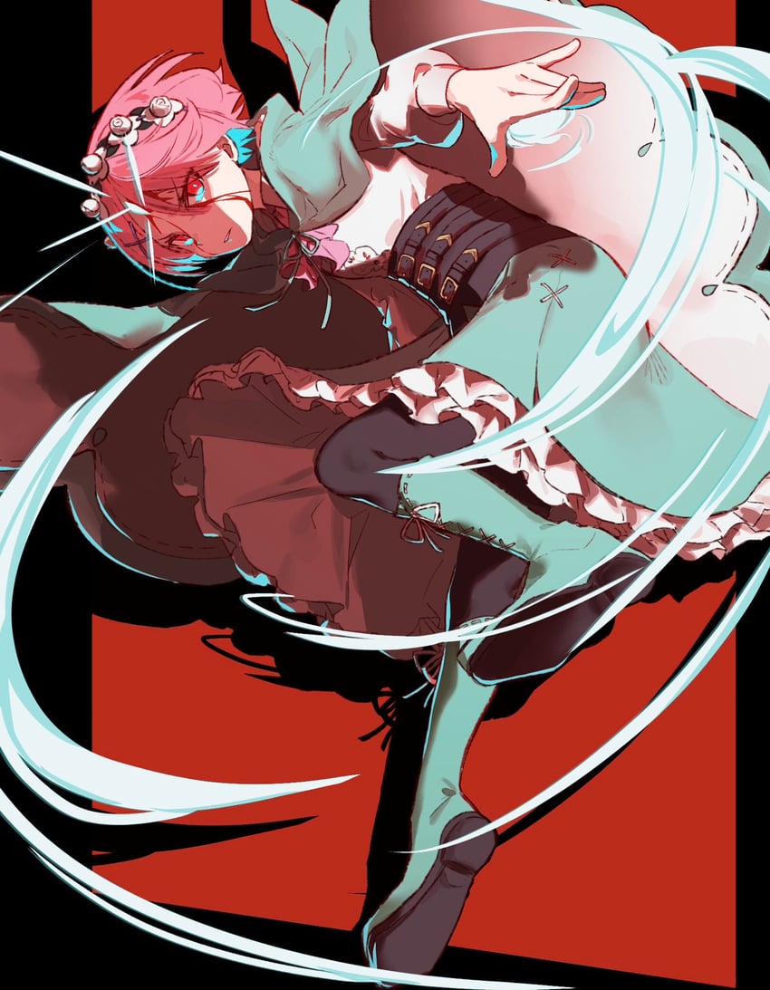 ram (re:zero kara hajimeru isekai seikatsu) drawn by 8_humi