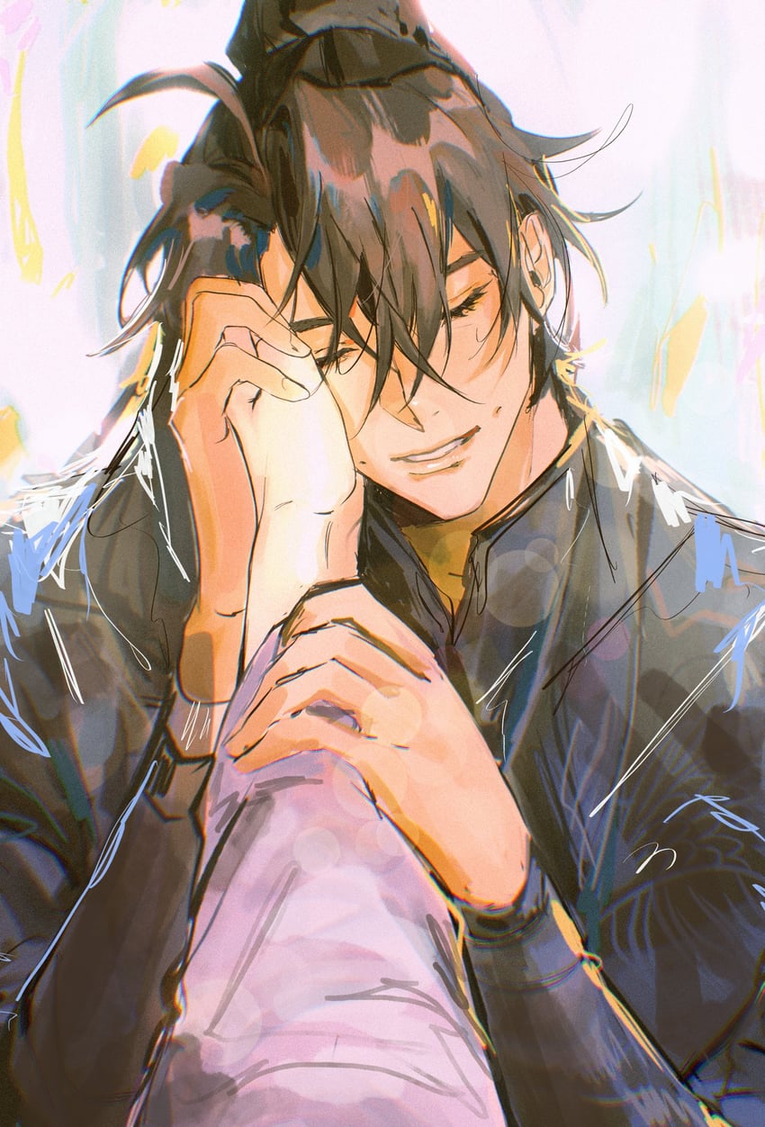 chu wanning and mo ran (erha he ta de bai mao shizun) drawn by aeferjam