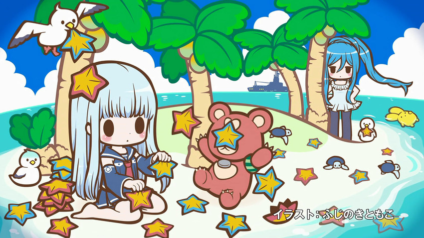 takao, iona, kirishima, and yotarou (aoki hagane no arpeggio) drawn by fujinoki_tomoko