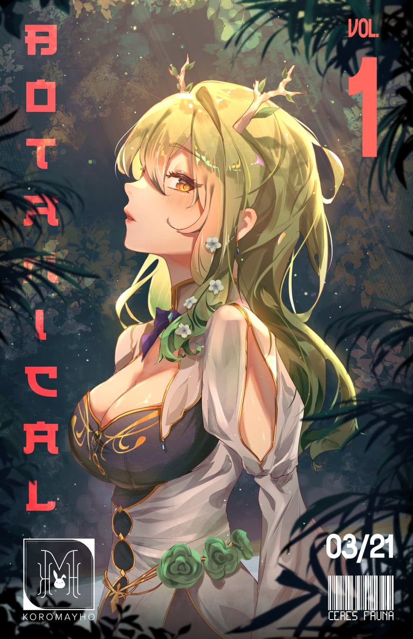 ceres fauna (hololive and 1 more) drawn by koromay_ho