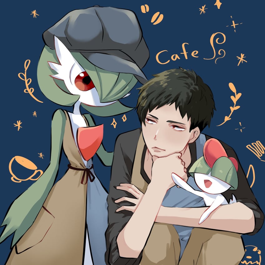 gardevoir and ralts (pokemon and 1 more) drawn by no25pika