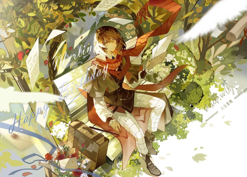 klein moretti and merlin hermes (lord of the mysteries) drawn by tangzhuyan