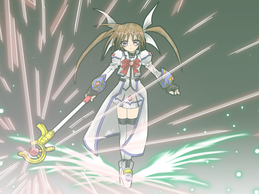 takamachi nanoha and raising heart (lyrical nanoha and 1 more)