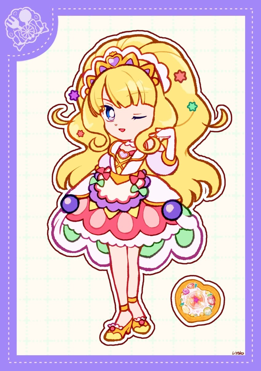 kasai amane and cure finale (precure and 1 more) drawn by uwded_207