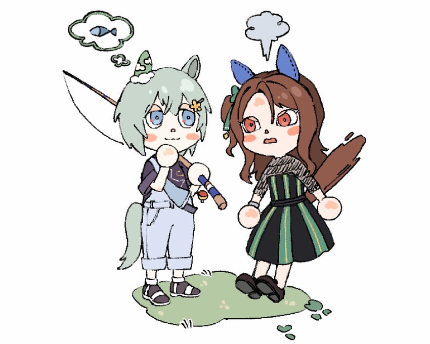king halo and seiun sky (umamusume and 1 more) drawn by oo_sungnim