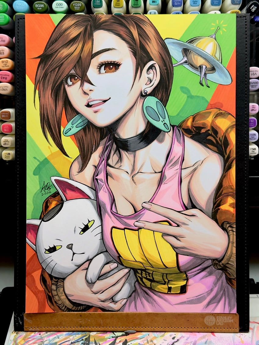 ayase momo and turbo granny (dandadan) drawn by stanley_lau