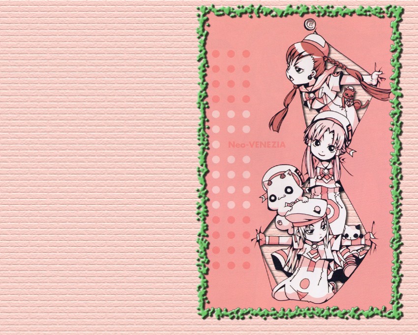mizunashi akari, alice carroll, aika granzchesta, aria pokoteng, president maa, and 1 more (aria) drawn by amano_kozue
