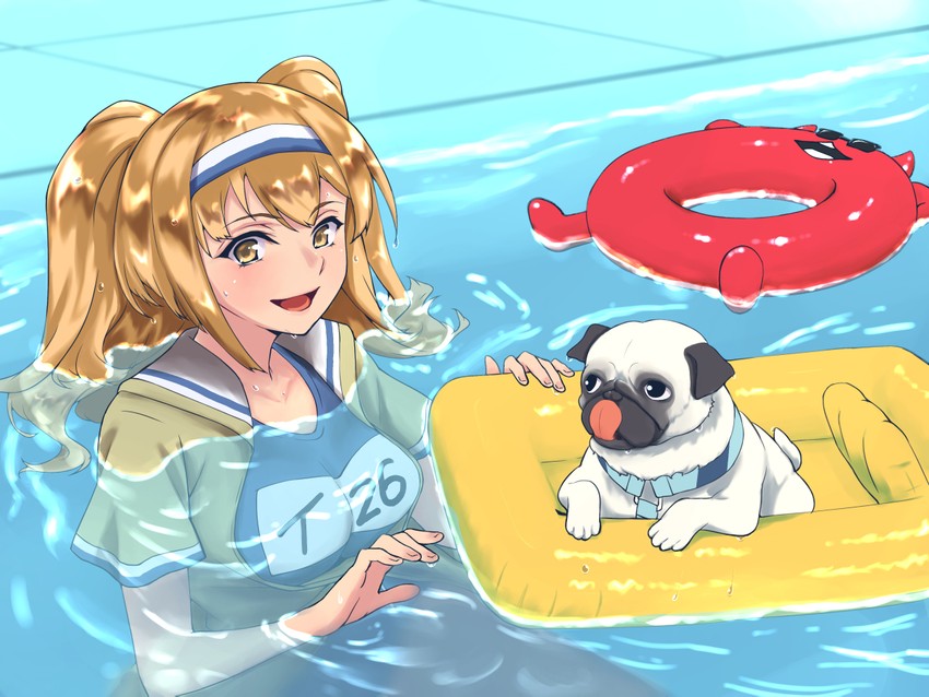 enemy lifebuoy and i-26 (kantai collection) drawn by shingyou_(alexander-13)