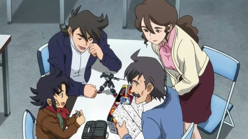 domon kasshu, kyouji kasshu, raizo kasshu, and mikino kasshu (gundam and 1 more)