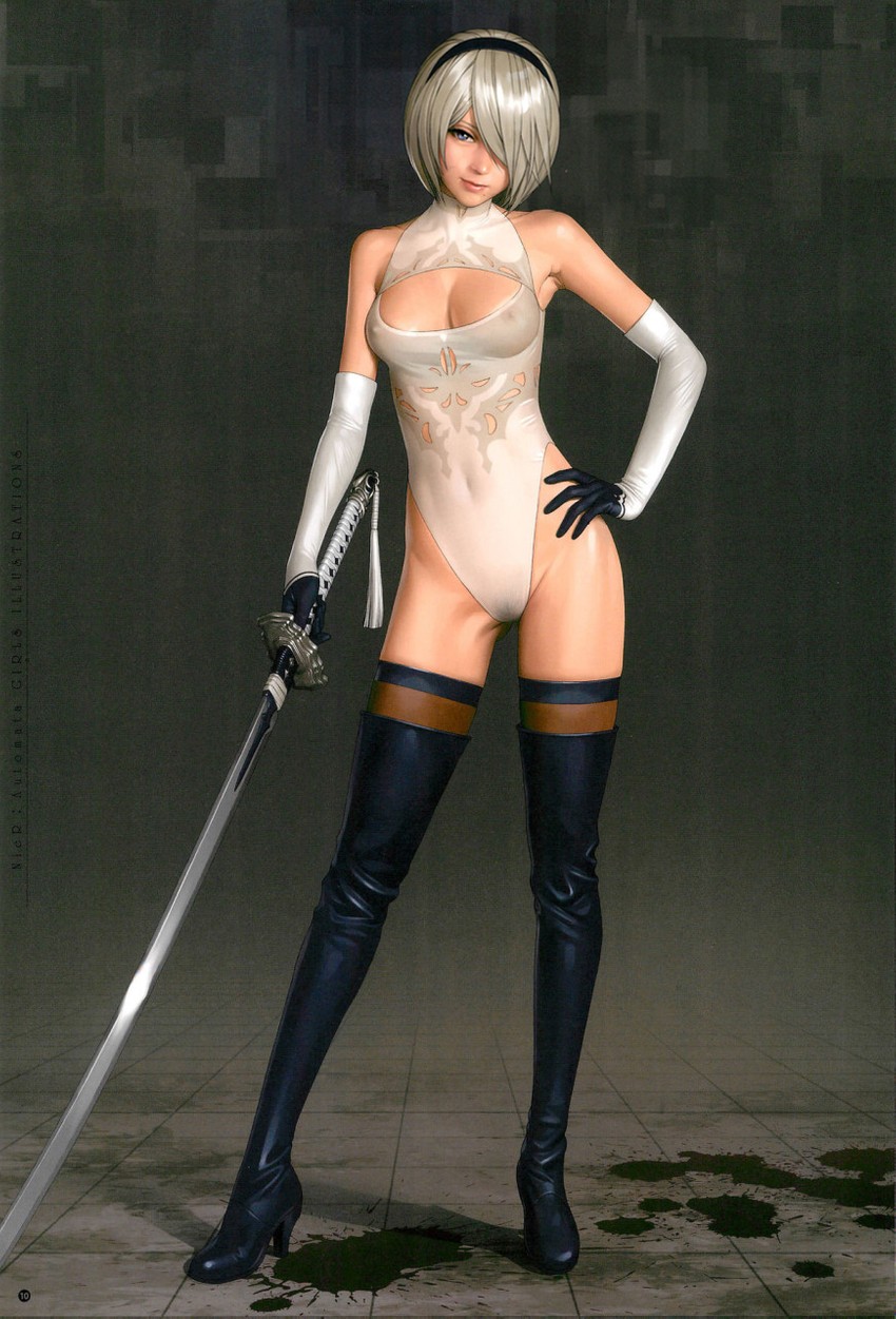 2b (nier and 1 more) drawn by watanabe_yasuaki